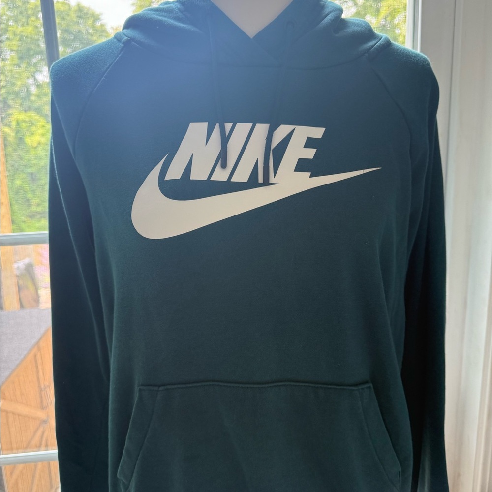 Nike Men's Dark Green Hoodie